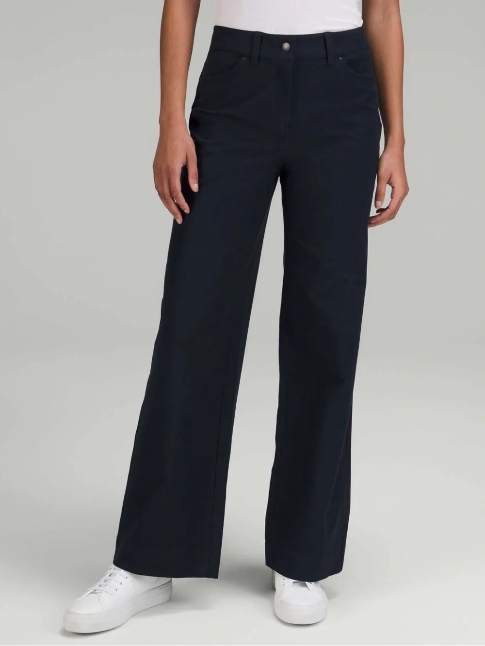 Lululemon City Sleek 5 Pocket High-Rise Wide-Leg Pant Navy 30